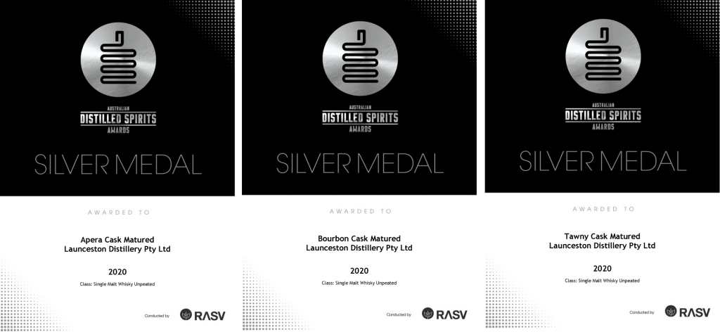 Launceston Distillery 2020 ADSA Silver Awards